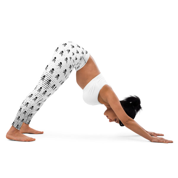 Women's Leggings (B&W Pirate)