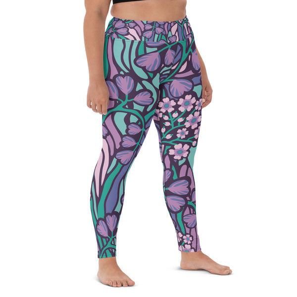 Women's Leggings (Wonderland Flowers)
