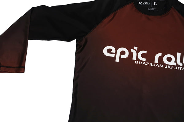 Faded Ranked Rash Guards (Brown Belt)