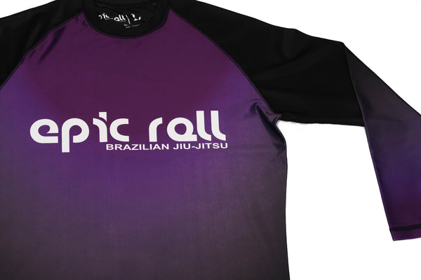 Faded Ranked Rash Guards (Purple Belt)
