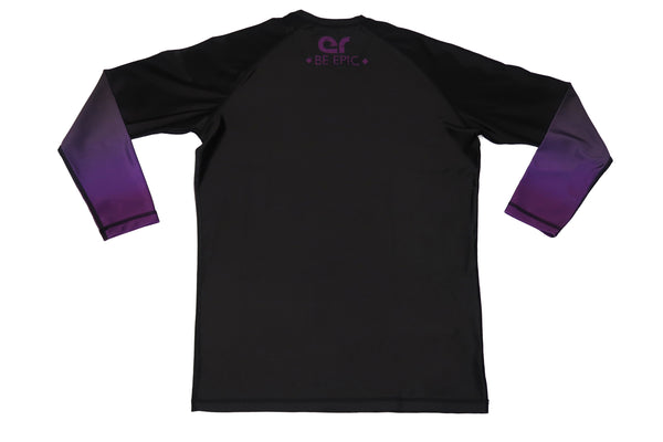 Faded Ranked Rash Guards (Purple Belt)