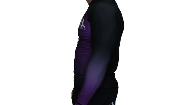 Faded Ranked Rash Guards (Purple Belt)