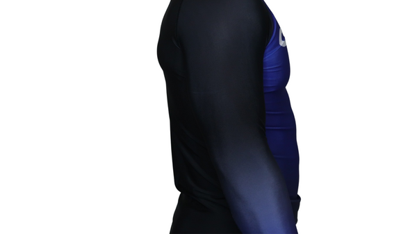 Faded Ranked Rash Guards (Blue Belt)