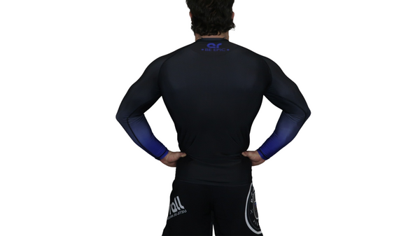 Faded Ranked Rash Guards (Blue Belt)