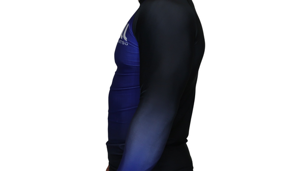 Faded Ranked Rash Guards (Blue Belt)