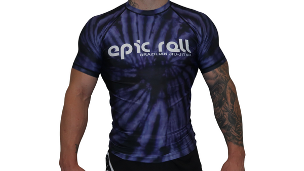 Tie Dye Rash Guard (Purple Haze) Short Sleeve