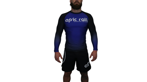 Faded Ranked Rash Guards (Blue Belt)