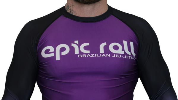 Faded Ranked Rash Guards (Purple Belt)