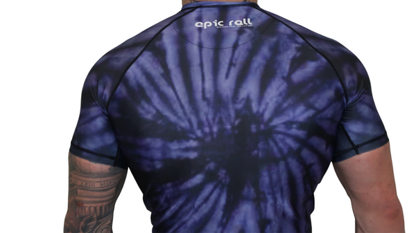 Tie Dye Rash Guard (Purple Haze) Short Sleeve