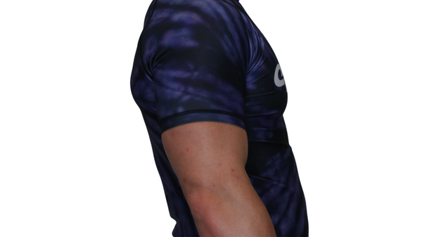 Tie Dye Rash Guard (Purple Haze) Short Sleeve