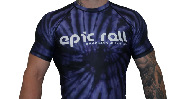 Tie Dye Rash Guard (Purple Haze) Short Sleeve