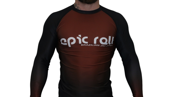 Faded Ranked Rash Guards (Brown Belt)