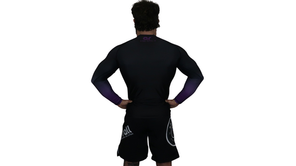 Faded Ranked Rash Guards (Purple Belt)