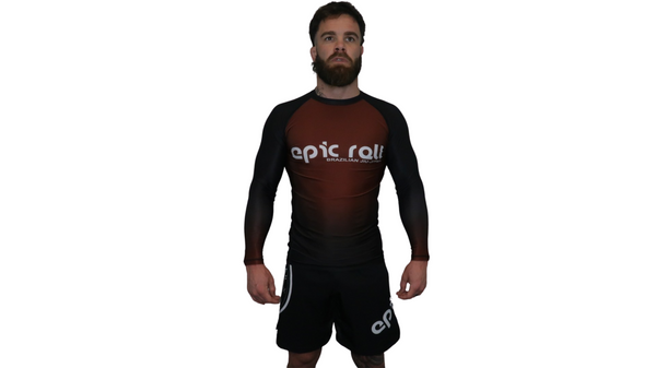 Faded Ranked Rash Guards (Brown Belt)