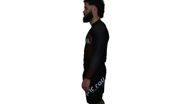 Faded Ranked Rash Guards (Brown Belt)