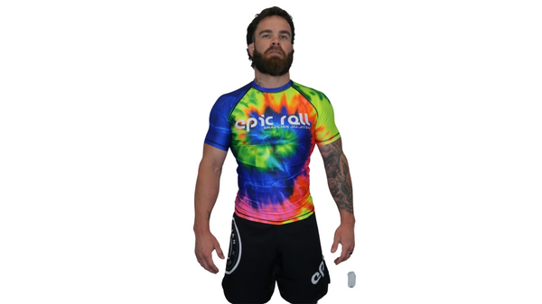 Epic Tie Dye Rash guard (multi-color) Short Sleeve