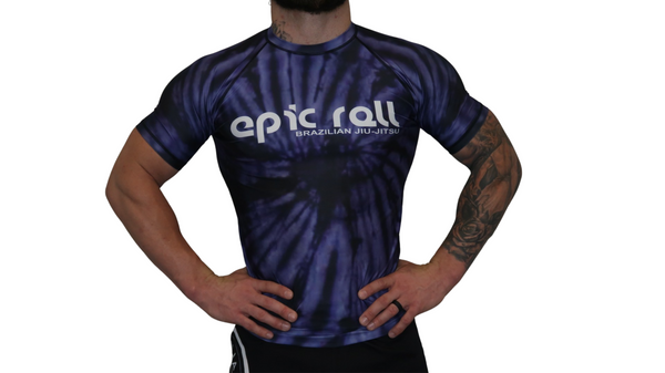 Tie Dye Rash Guard (Purple Haze) Short Sleeve