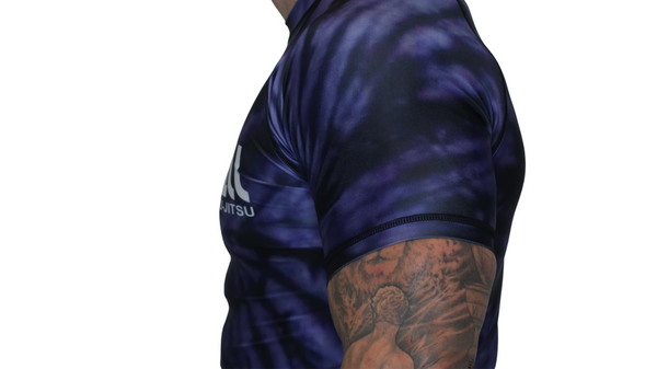 Tie Dye Rash Guard (Purple Haze) Short Sleeve
