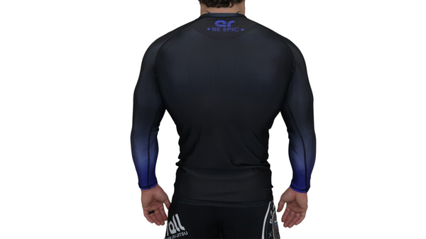 Faded Ranked Rash Guards (Blue Belt)