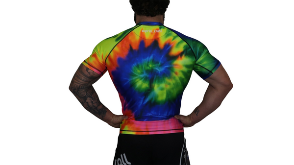 Epic Tie Dye Rash guard (multi-color) Short Sleeve