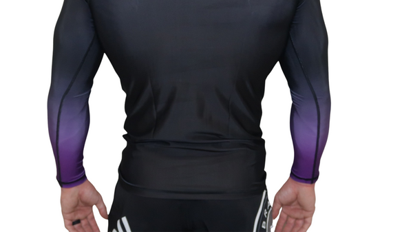 Faded Ranked Rash Guards (Purple Belt)
