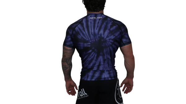 Tie Dye Rash Guard (Purple Haze) Short Sleeve