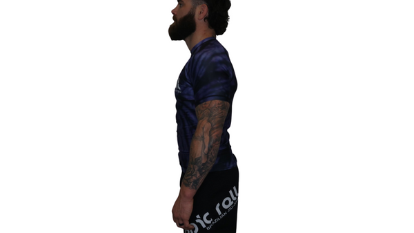 Tie Dye Rash Guard (Purple Haze) Short Sleeve