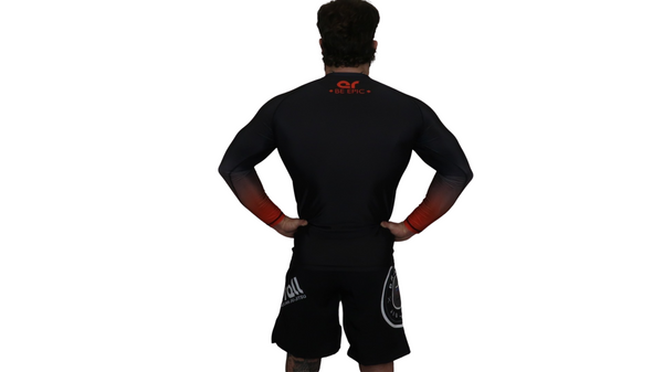 Faded Ranked Rash Guards (Black Belt)