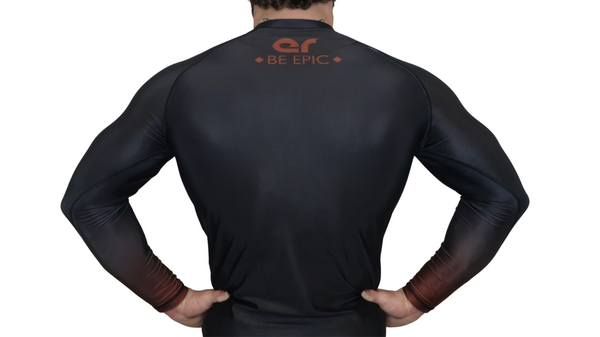 Faded Ranked Rash Guards (Brown Belt)