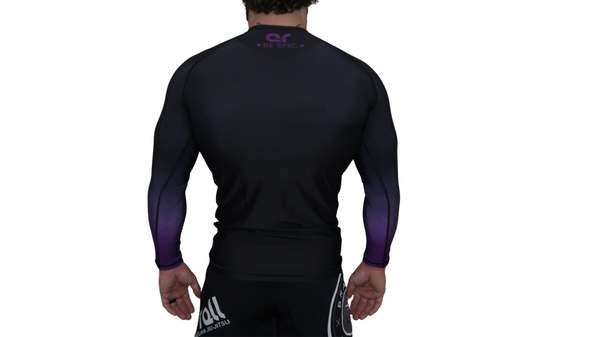 Faded Ranked Rash Guards (Purple Belt)