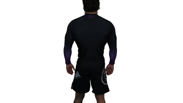 Faded Ranked Rash Guards (Purple Belt)