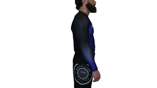 Faded Ranked Rash Guards (Blue Belt)