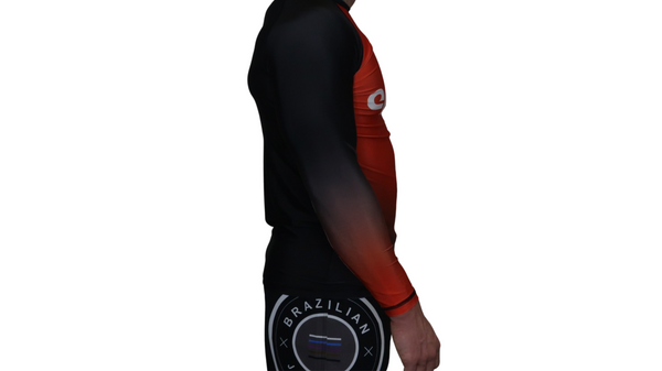 Faded Ranked Rash Guards (Black Belt)