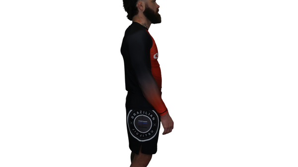 Faded Ranked Rash Guards (Black Belt)