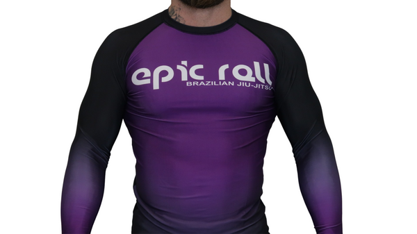 Faded Ranked Rash Guards (Purple Belt)