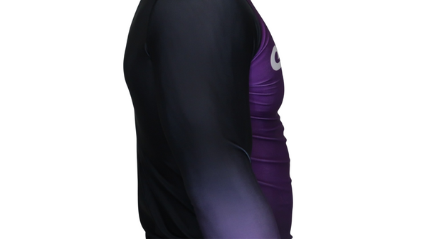 Faded Ranked Rash Guards (Purple Belt)