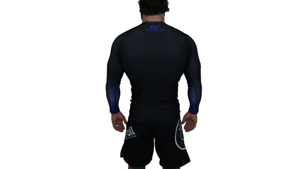 Faded Ranked Rash Guards (Blue Belt)