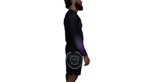 Faded Ranked Rash Guards (Purple Belt)