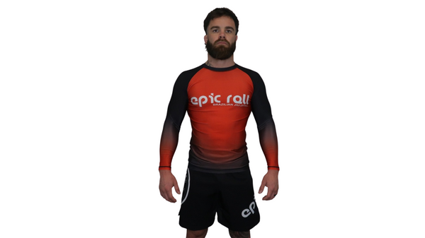 Faded Ranked Rash Guards (Black Belt)