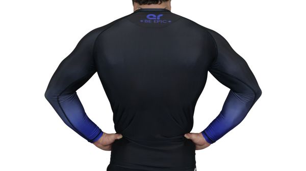 Faded Ranked Rash Guards (Blue Belt)