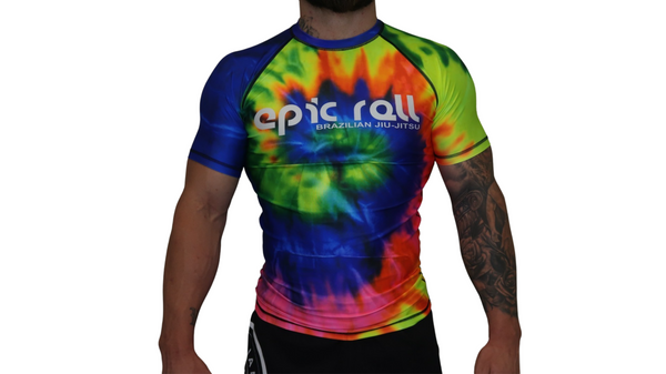 Epic Tie Dye Rash guard (multi-color) Short Sleeve