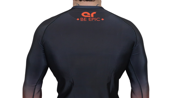 Faded Ranked Rash Guards (Black Belt)