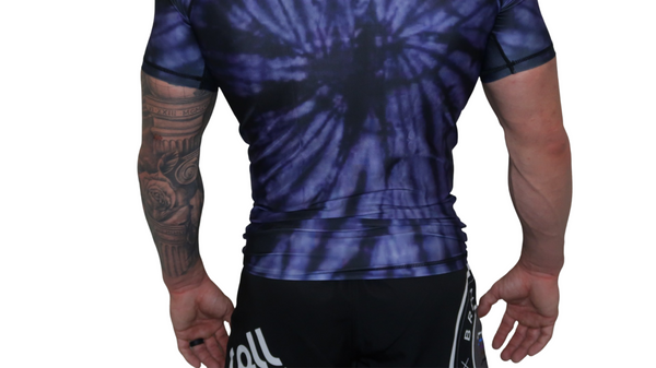 Tie Dye Rash Guard (Purple Haze) Short Sleeve