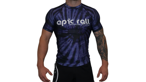 Tie Dye Rash Guard (Purple Haze) Short Sleeve