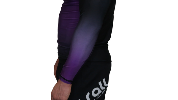 Faded Ranked Rash Guards (Purple Belt)