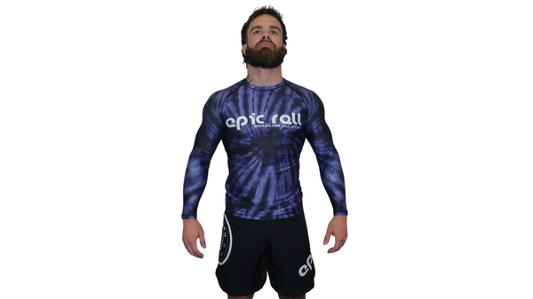 Epic Tie Dye Rash Guard (Purple Haze) Long Sleeve