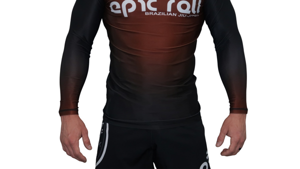 Faded Ranked Rash Guards (Brown Belt)