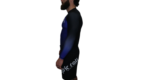 Faded Ranked Rash Guards (Blue Belt)