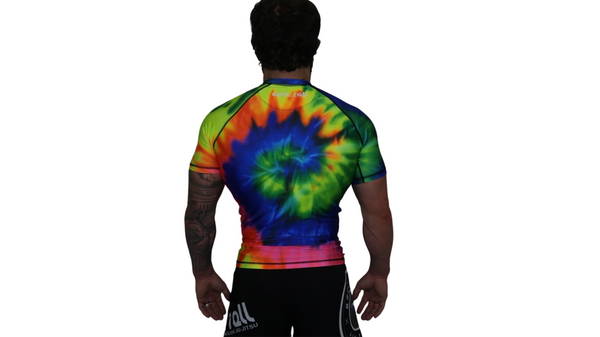 Epic Tie Dye Rash guard (multi-color) Short Sleeve