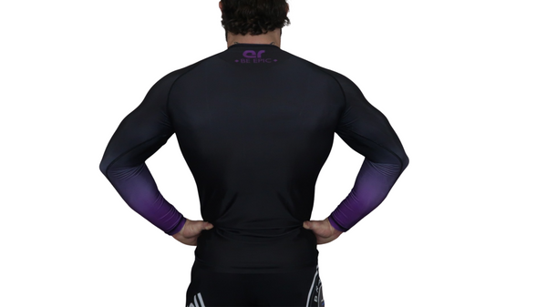 Faded Ranked Rash Guards (Purple Belt)